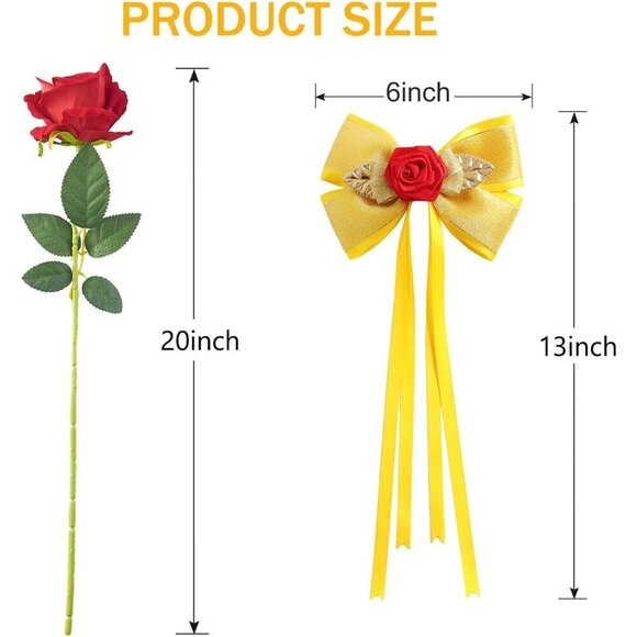 Princess Costume Accessories Set Women Headband Choker Earrings Gloves Party